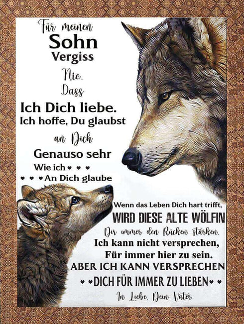 Divesart - Decke vom Vater an den Sohn - "Wolfsliebe"
