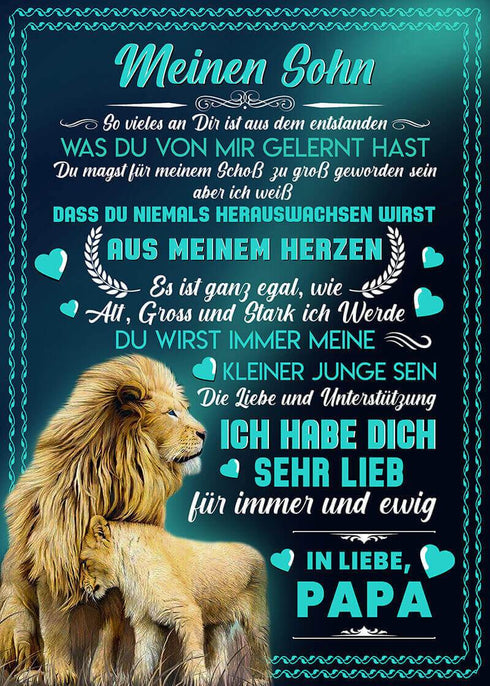 Divesart - Decke vom Vater an den Sohn - "Zuverlässige Schulter"