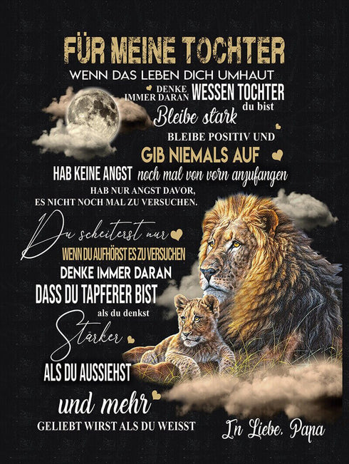 Divesart - Decke vom Vater an die Tochter - "Die Kraft der väterlichen Liebe"