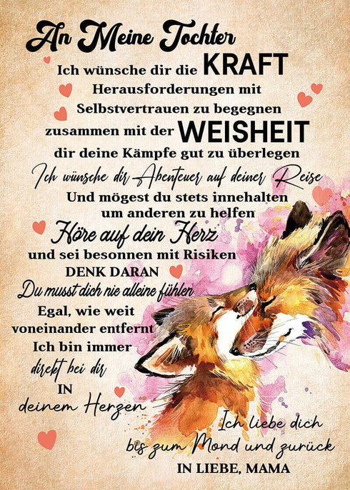 Divesart - Decke von Mutter zu Tochter - "Liebe und Fürsorge der Mutter"