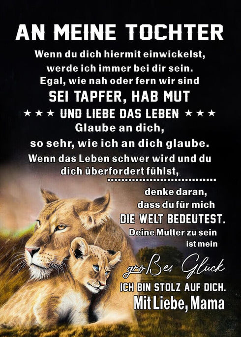 Divesart - Decke von Mutter zu Tochter - "Glückliche Träume"