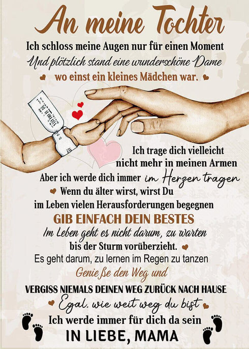 Divesart - Decke von Mutter zu Tochter - "Der glücklichste Moment"