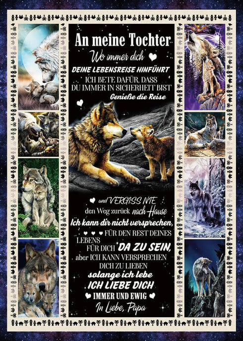 Divesart - Decke vom Vater an die Tochter - "Die Wärme der Liebe"