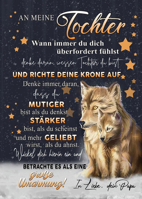 Divesart - Decke vom Vater an die Tochter - "Alle Sterne für dich"