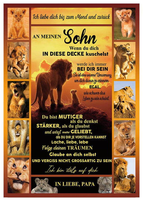 Divesart - Decke vom Vater an den Sohn - "Wer auch immer du bist, du bist mein Kind!"