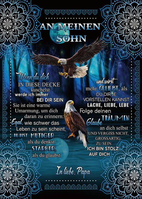 Divesart - Decke vom Vater an den Sohn - "Adlerflügel"