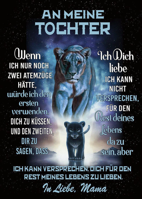 Divesart - Decke von Mutter zu Tochter - "Mein Mut ist bei dir"