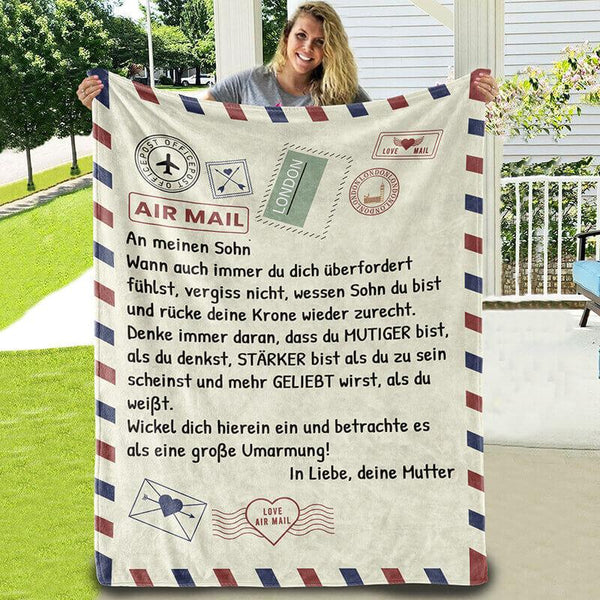 Divesart - Decke von Mutter zu Sohn - "Liebe Brief"