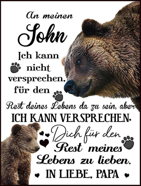 Divesart - Decke vom Vater an den Sohn - "Bärengeschichte"