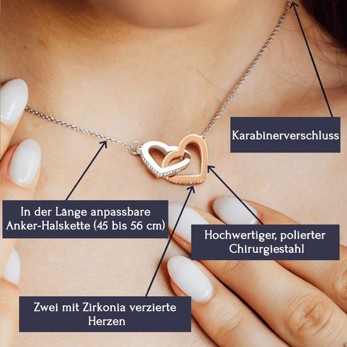 Halskette für einen geliebten Menschen - "Du bist immer in meinen Gedanken"