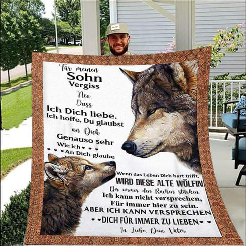 Divesart - Decke vom Vater an den Sohn - "Wolfsliebe"