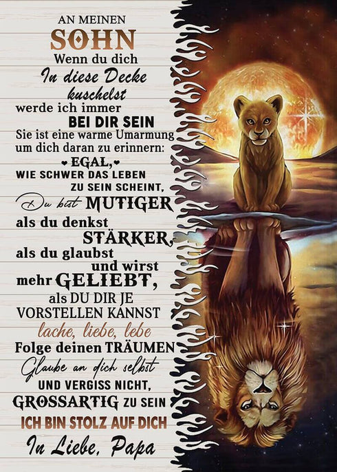 Divesart - Decke vom Vater an den Sohn - "Meine Stärke liegt in dir"