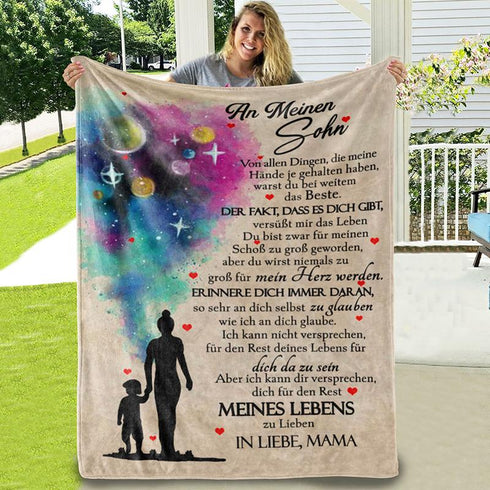 Divesart - Decke von Mutter zu Sohn - "Farbwelt"