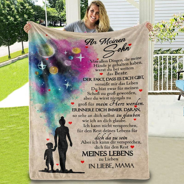 Divesart - Decke von Mutter zu Sohn - "Farbwelt"