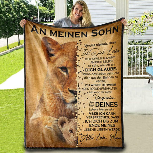 Divesart - Decke von Mutter zu Sohn - "Ich glaube an dich"