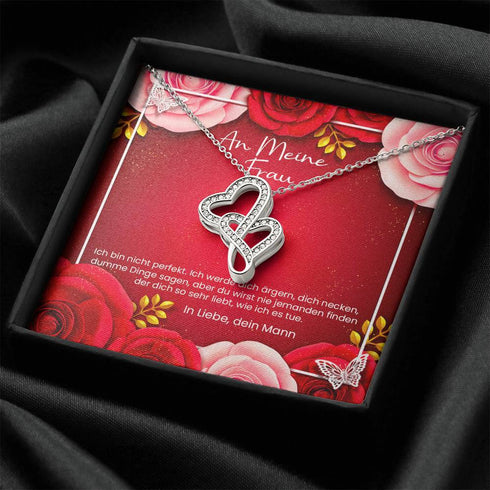 Gold Herz Kette - An Meine Frau