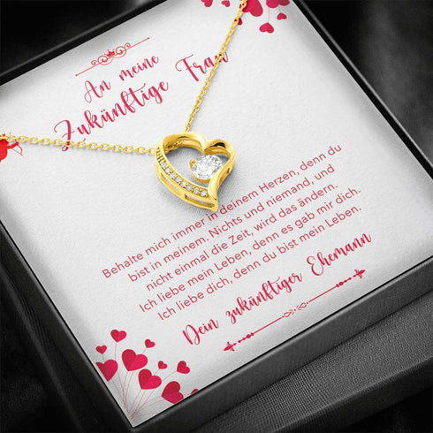 Gold Halskette - (Valentinstag Spezial) An meine zukünftige Frau