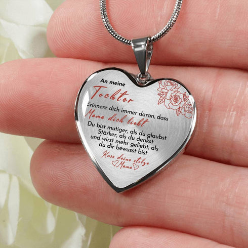 Divesart - Herz Halskette - Mama liebt Dich