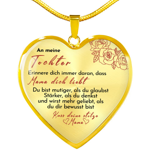 Divesart - Herz Halskette - Mama liebt Dich