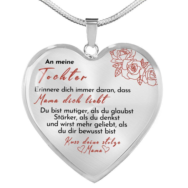 Divesart - Herz Halskette - Mama liebt Dich