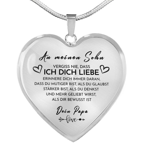 Divesart - Herz Halskette - An meinen Sohn von Papa