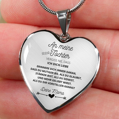 Herz-Halskette - An meine Tochter von Mama