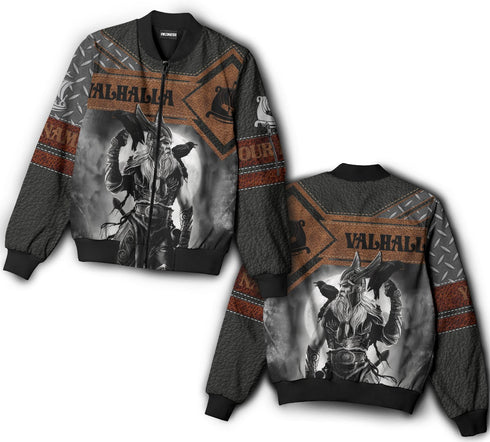 Viking Warrior And Odin Valhalla Limited Custom - Hoodie - Owls Matrix