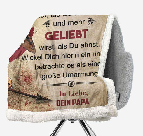 Divesart - Decke vom Vater an den Sohn - "Erreiche immer dein Ziel"