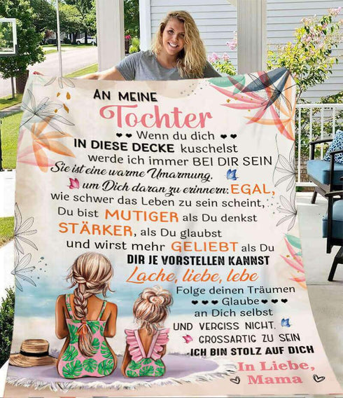 Divesart - Decke von Mutter zu Tochter - "Toller Urlaub mit meiner besten Freundin"