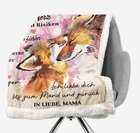 Divesart - Decke von Mutter zu Tochter - "Liebe und Fürsorge der Mutter"