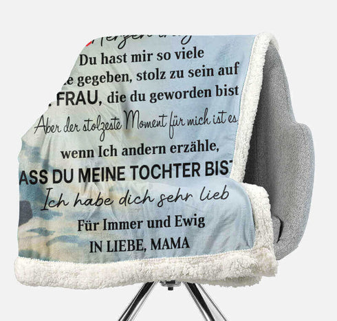 Divesart - Decke von Mutter zu Tochter - "Zuversichtlich erste Schritte"