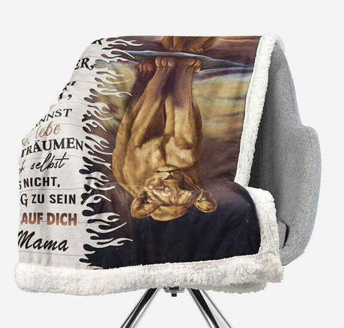Divesart - Decke von Mutter zu Sohn - "Meine Stärke liegt in dir"