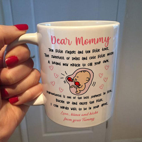 Gift For Mom To Be Ten Little Fingers And Ten Little Toes Mug