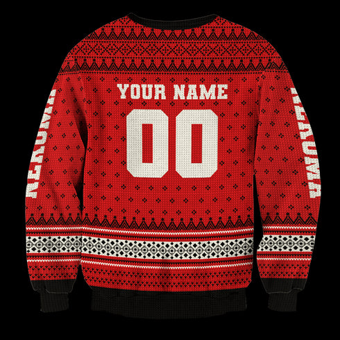 Personalized Team Nekoma Christmas Unisex Wool Sweater