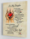 To My Daughter - From Mom - Framed Canvas Gift MD043 - DivesArt LLC