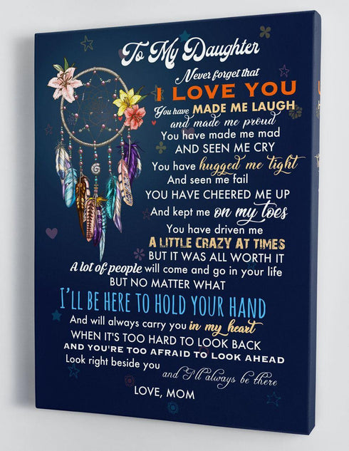 To My Daughter - From Mom - Hard Time Framed Canvas Gift MD064 - DivesArt LLC
