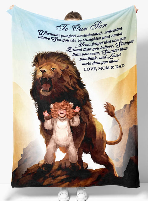 To Our Son - From Mom&Dad - Fleece Blanket Gift BMS095