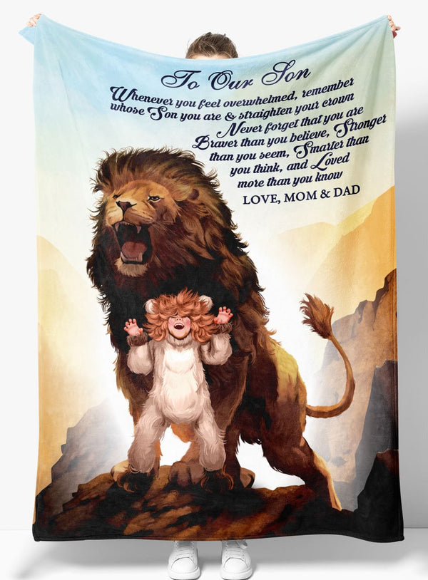 To Our Son - From Mom&Dad - Fleece Blanket Gift BMS095