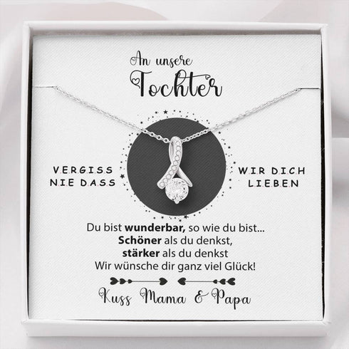 Divesart - Halskette - An unsere Tochter von Mama & Papa