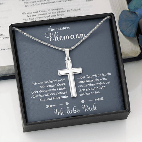 Divesart - Edelstahl-Halskette - An meinen Ehemann