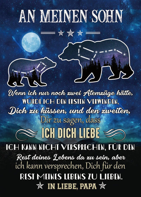 Divesart - Decke vom Vater an den Sohn - "Sternbär"