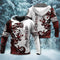 Viking bear legend red and white style - Hoodie - HOOD05NGA291021